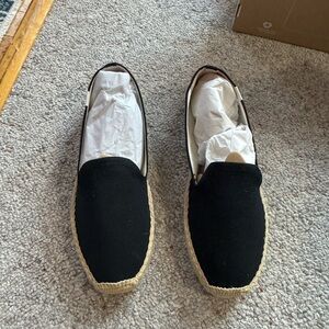 Black Soludos - platform smoking slipper - never been worn - womens 11